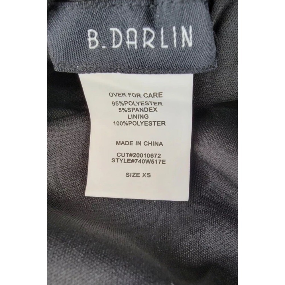 B DARLIN Sequined‎ Low-Back Mini Dress Juniors XS Multi Crew Neck Long Sleeve - Picture 12 of 12